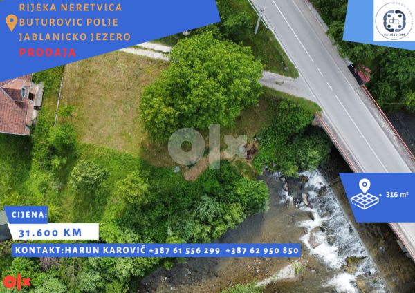Zemljiste uz rijeku Neretvicu – Jablanicko jezero