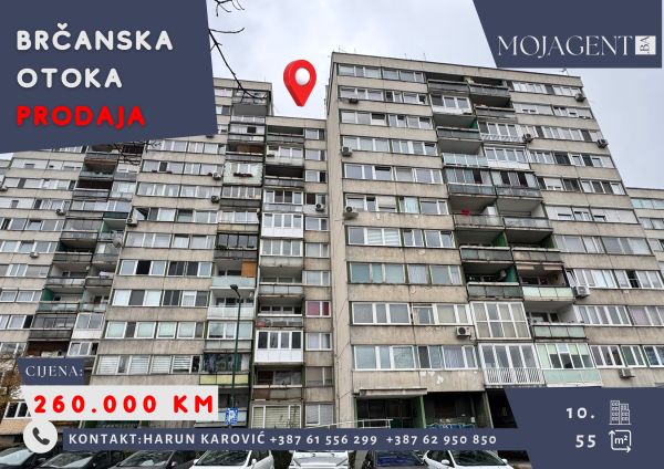 Dvosoban stan 55 m² – Brcanska – Otoka