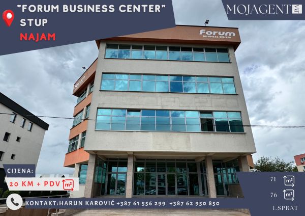 FORUM business center – Stup – Najam – 1 sprat