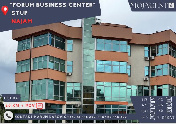 FORUM business center – Stup – Najam – 3 sprat