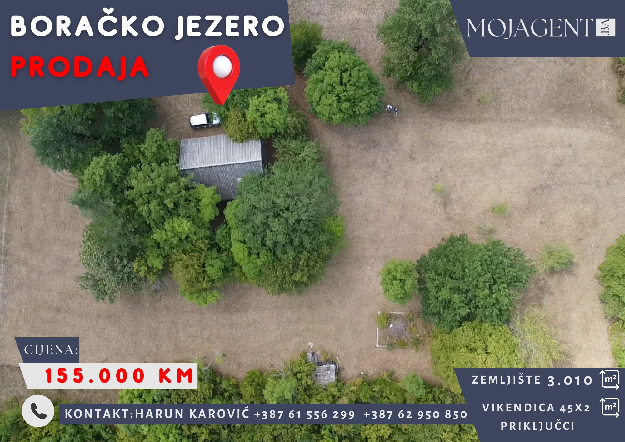 Vikendica i zemljište – Boračko jezero