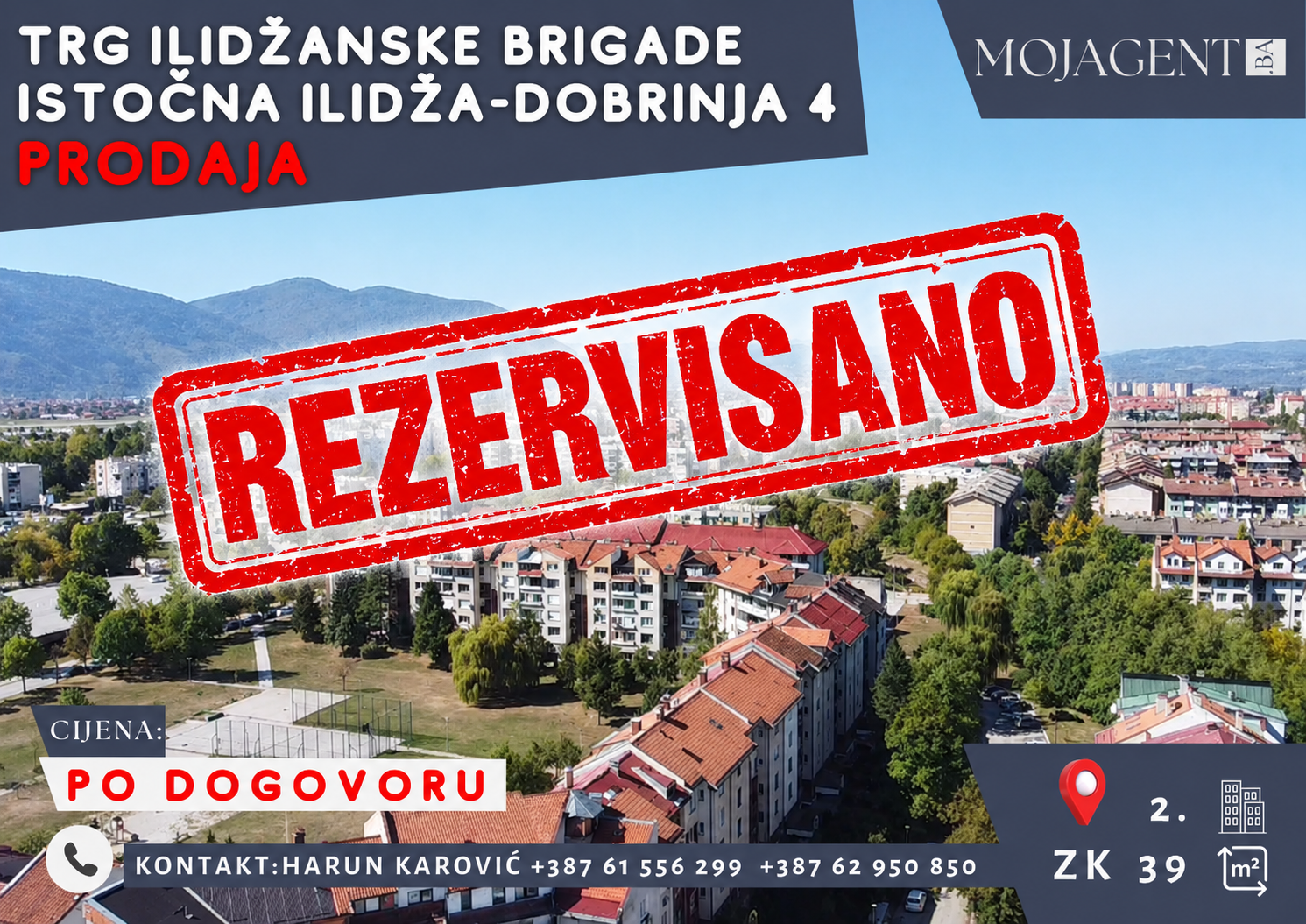 Trg ilidžanske brigade – Dobrinja 4 – Istočna Ilidža