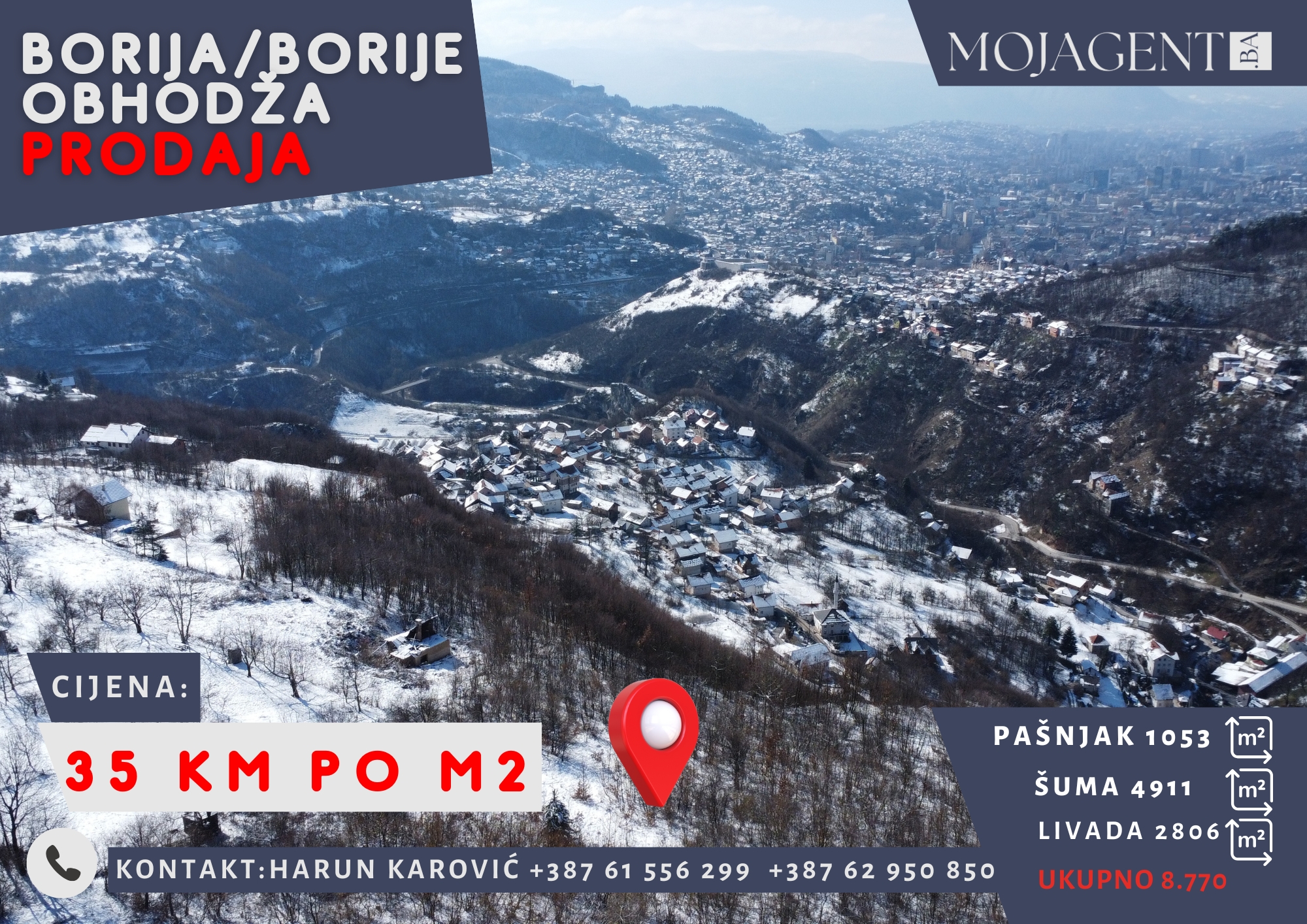 Zemljište – Borija – Borije – Obhodža – Stari Grad