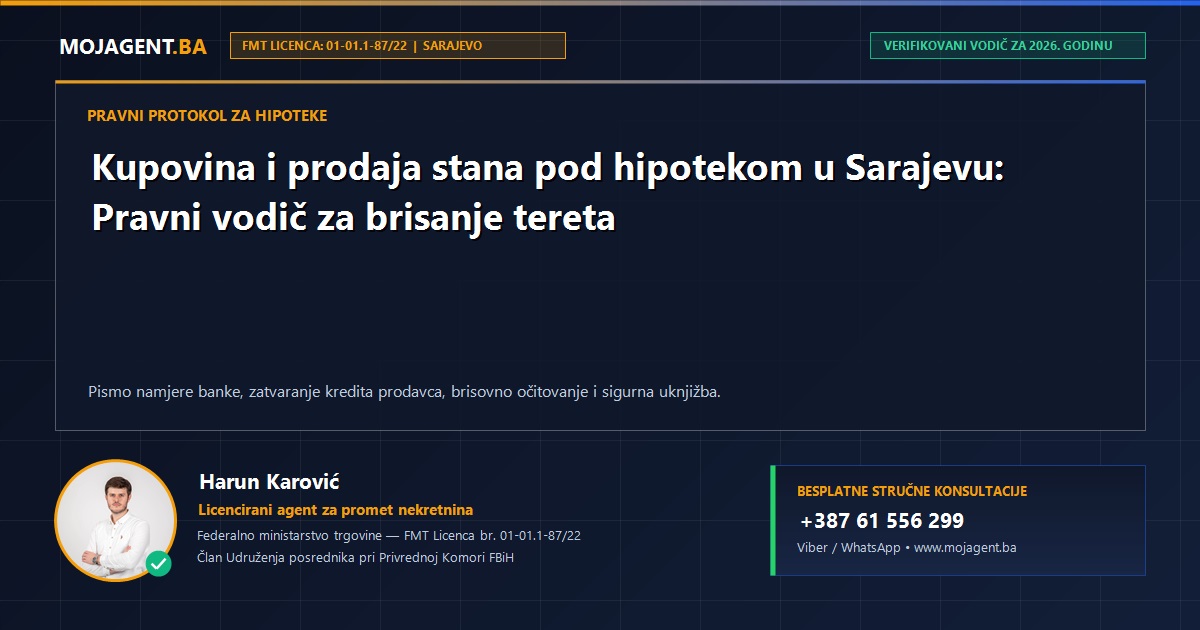 Kupovina i prodaja stana pod hipotekom u Sarajevu: Pravni vodič za brisanje tereta